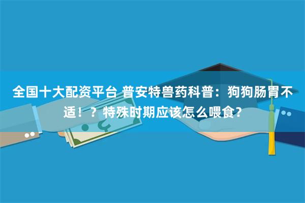 全国十大配资平台 普安特兽药科普：狗狗肠胃不适！？特殊时期应该怎么喂食？