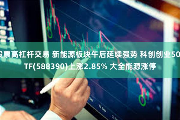 股票高杠杆交易 新能源板块午后延续强势 科创创业50ETF(588390)上涨2.85% 大全能源涨停