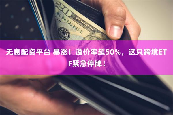 无息配资平台 暴涨！溢价率超50%，这只跨境ETF紧急停牌！