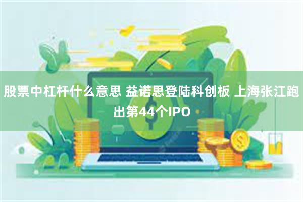 股票中杠杆什么意思 益诺思登陆科创板 上海张江跑出第44个IPO